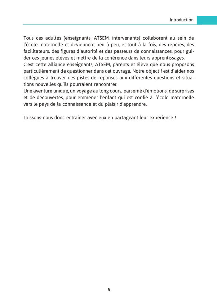 Enseigner en maternelle