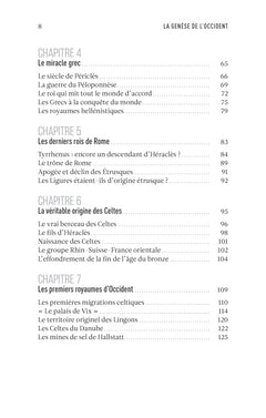 La Genèse de l'Occident - Chroniques des premières civilisations européennes