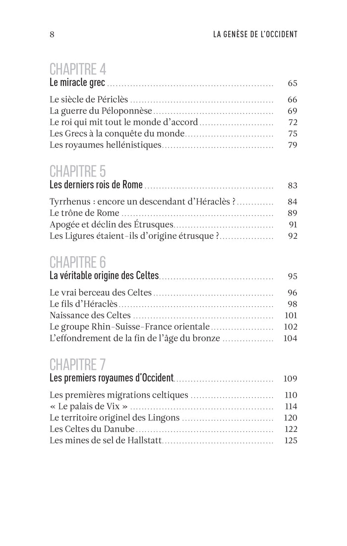 La Genèse de l'Occident - Chroniques des premières civilisations européennes