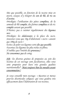 Mes recettes faciles pour les diverticules coliques.