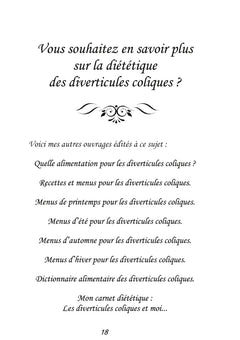 Mes recettes faciles pour les diverticules coliques.