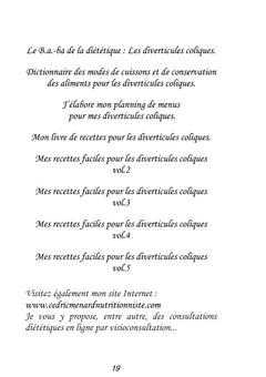 Mes recettes faciles pour les diverticules coliques.