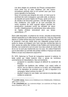 Le souterrain de Prinçay