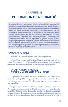 Droits et obligations des agents publics