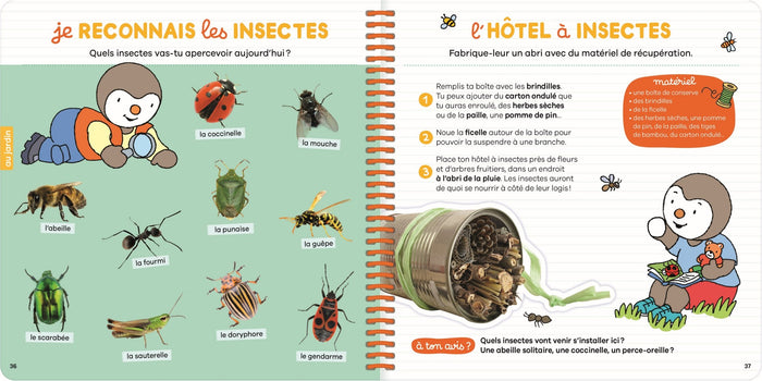 Mes activités nature super simples T'choupi