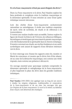 La Franc-maçonnerie et le divin - Histoire philosophique de la franc-maçonnerie à l'égard du sentiment religieux