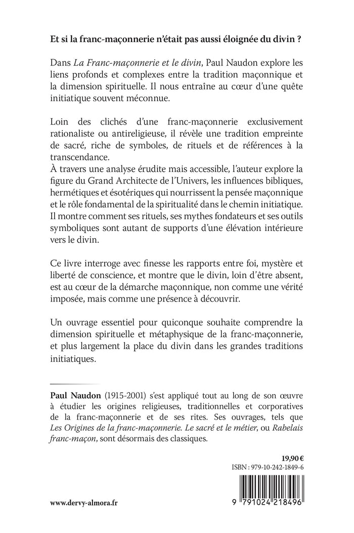 La Franc-maçonnerie et le divin - Histoire philosophique de la franc-maçonnerie à l'égard du sentiment religieux