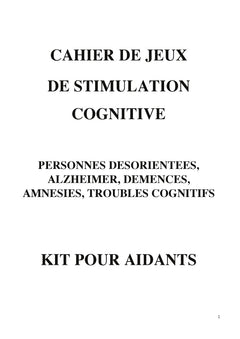 Cahier de jeux de stimulation cognitive