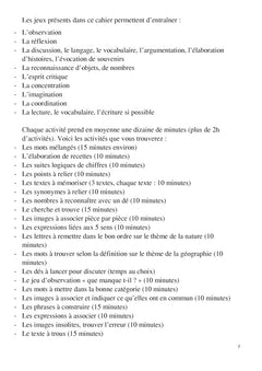 Cahier de jeux de stimulation cognitive