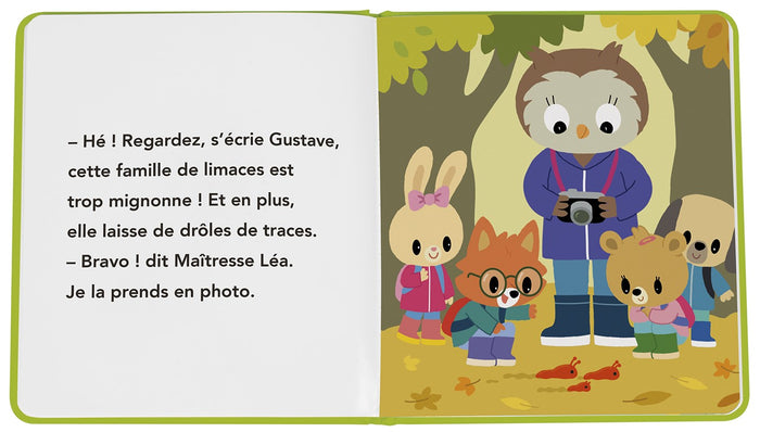 Kimi en forêt avec sa classe