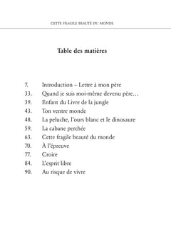 Cette fragile beauté du monde