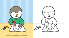 Colorie T'choupi sans dépasser (L'école)