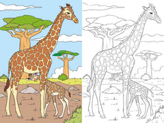Les animaux de la savane - Coloriage