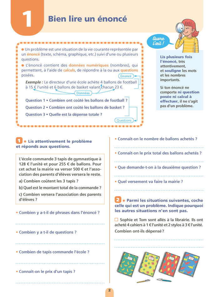 Mon cahier de problèmes de maths CM2