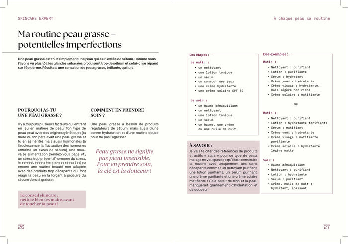 Skincare expert - Le guide pour prendre soin de sa peau et créer sa routine adaptée