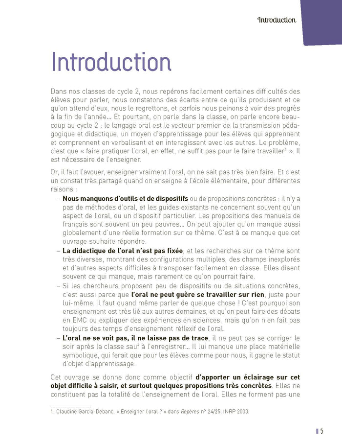 Enseigner l'oral au cycle 2 + Ressources numériques