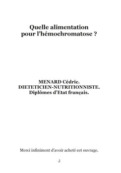 Quelle alimentation pour l'hémochromatose ?