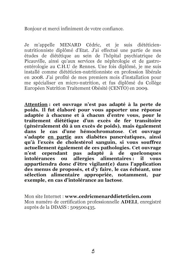 Quelle alimentation pour l'hémochromatose ?
