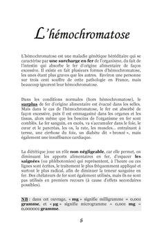 Quelle alimentation pour l'hémochromatose ?