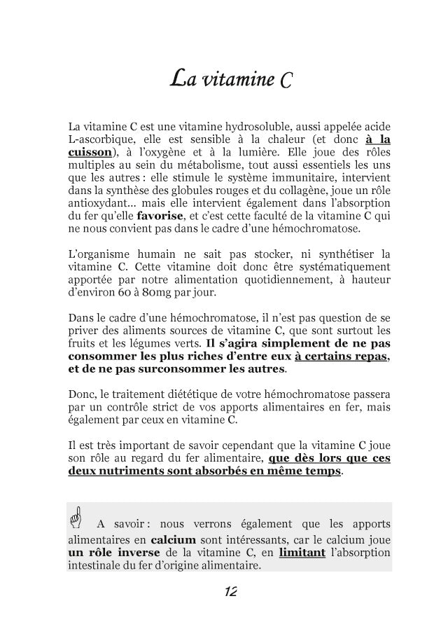 Quelle alimentation pour l'hémochromatose ?