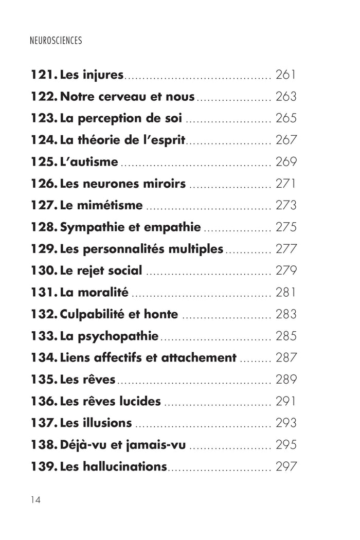 Neurosciences - cerveau, émotions, conscience, mémoire... en 200 concepts clés