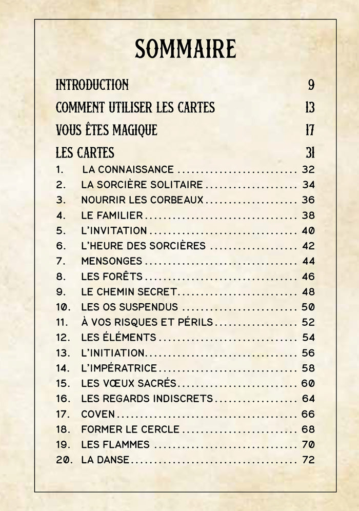 Coffret L'oracle de la magie des sorcières