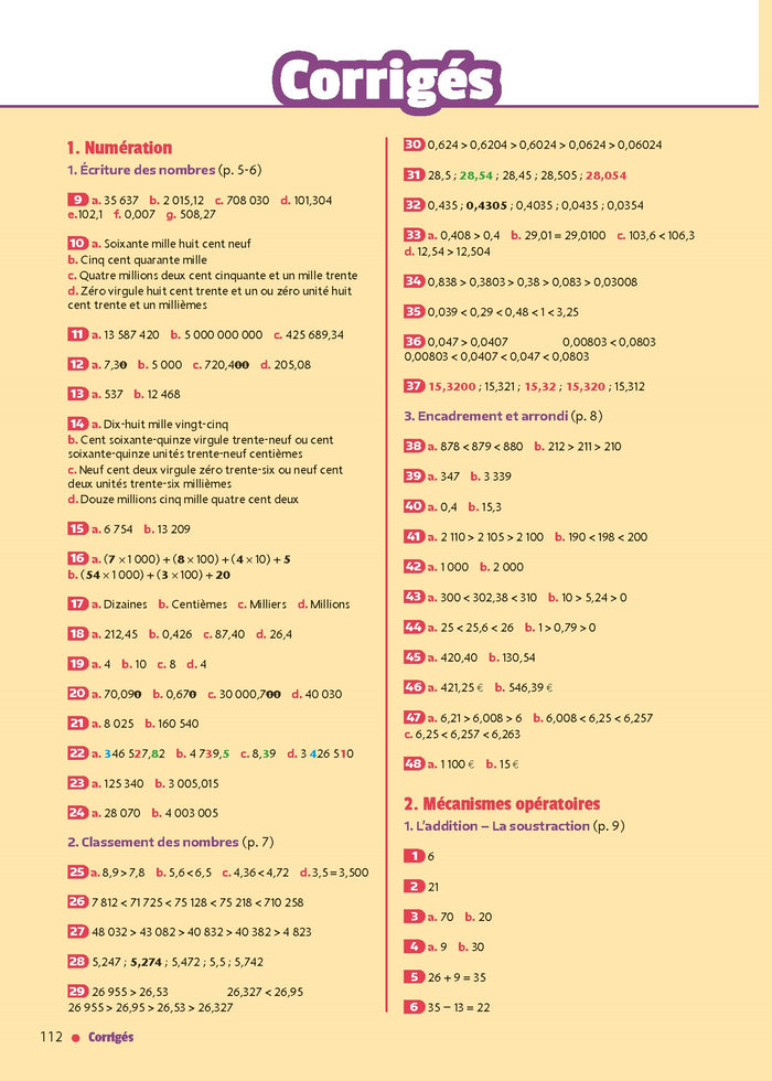 Mon cahier pour assurer en maths