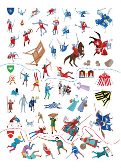 Les chevaliers - Mes petites décalcomanies