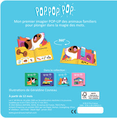 Pop Pop Pop : Mon imagier Pop-up des animaux familiers