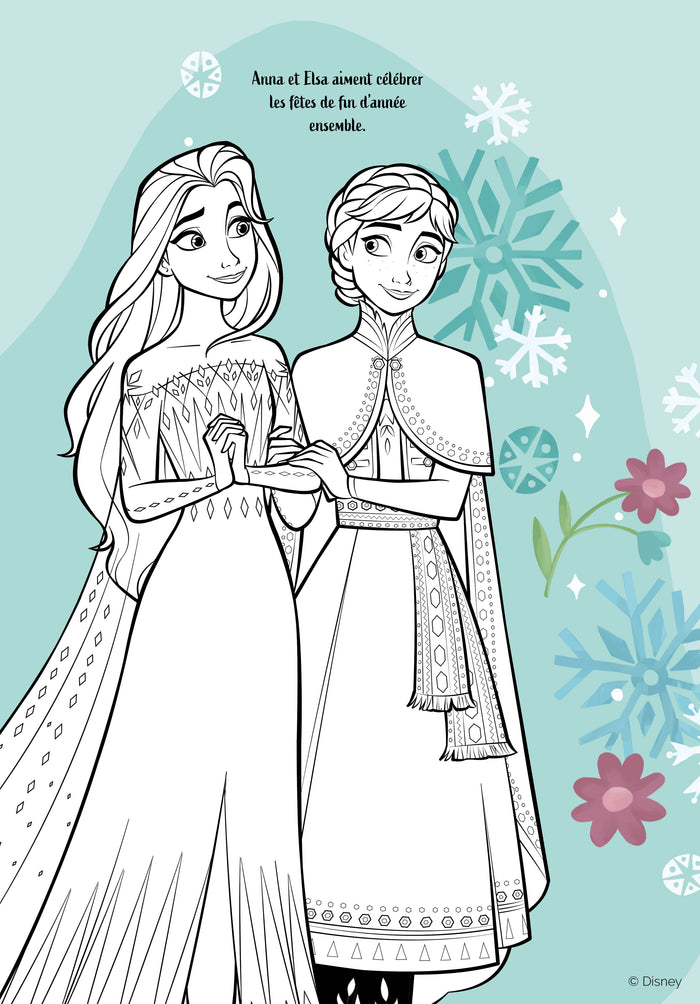 Disney La Reine des Neiges - Colo géant (Noël) - Avec un grand poster à colorier