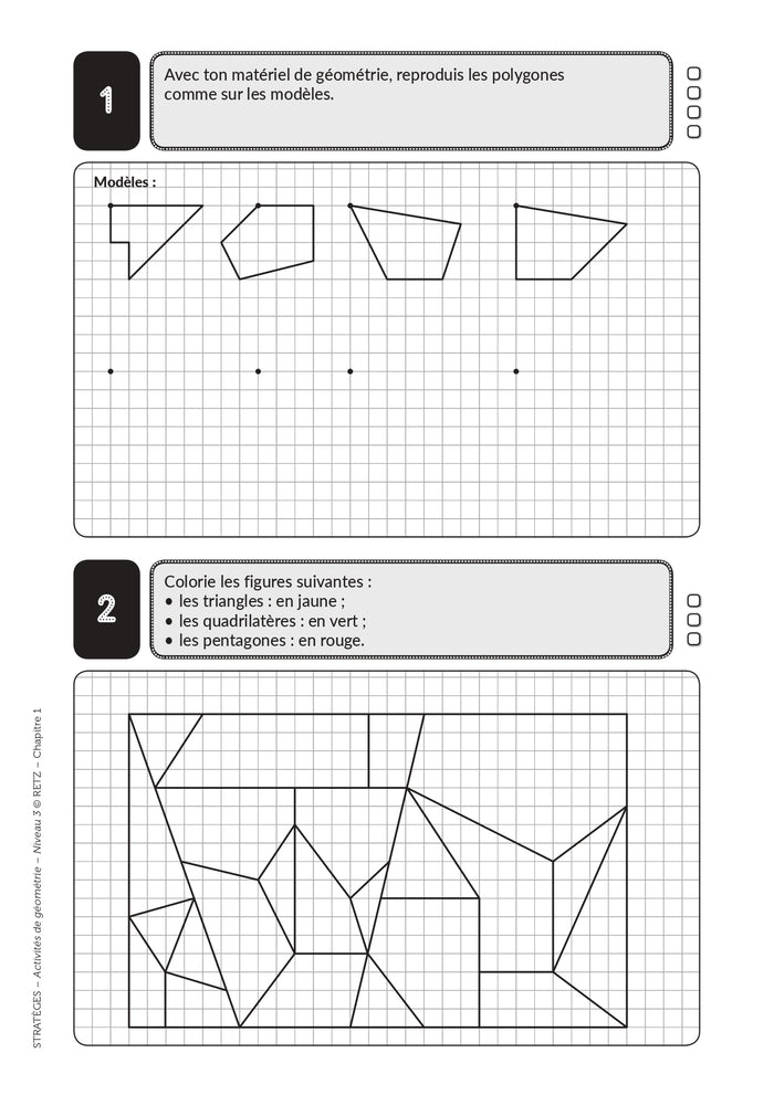 Activités de géométrie niveau 3 + ressources numériques