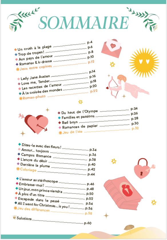 Cahier de vacances romance