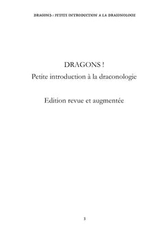 Dragons : petite introduction à la draconologie