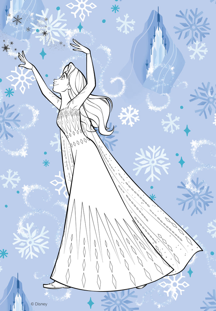 Disney La Reine des Neiges - Colo géant (Noël) - Avec un grand poster à colorier