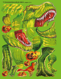 Construis ton tyrannosaure et d'autres dinosaures avec des autocollants