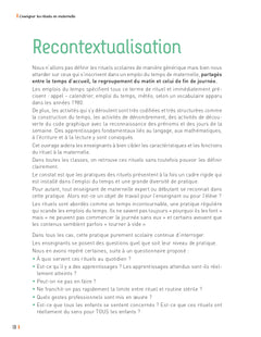 Enseigner les rituels en maternelle + ressources numériques