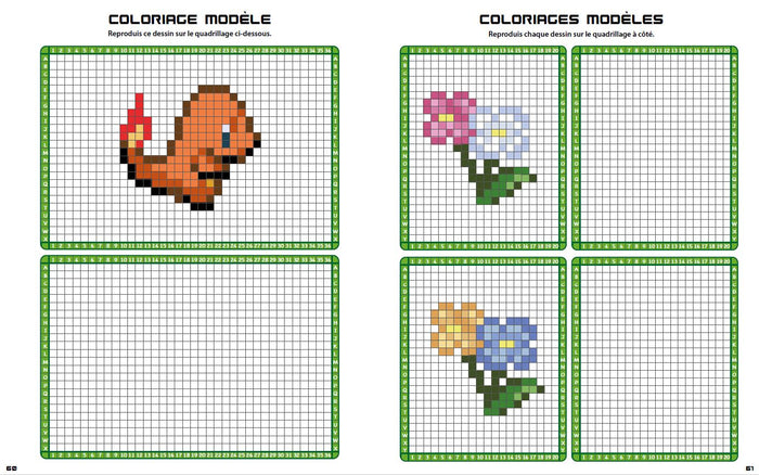Pokémon – Coloriages pixels