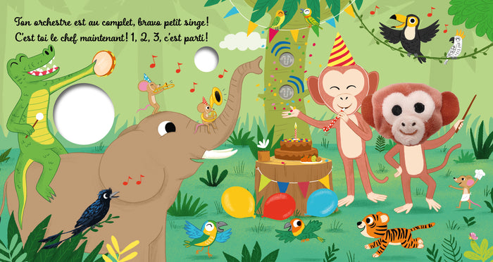 Petit singe dans la jungle