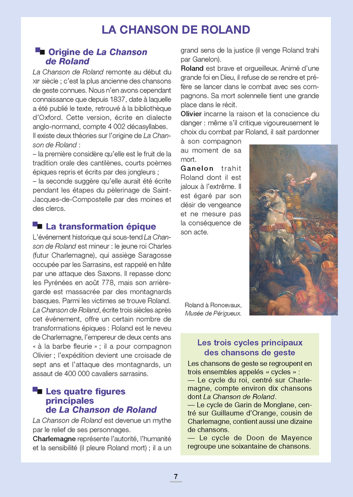 La littérature française