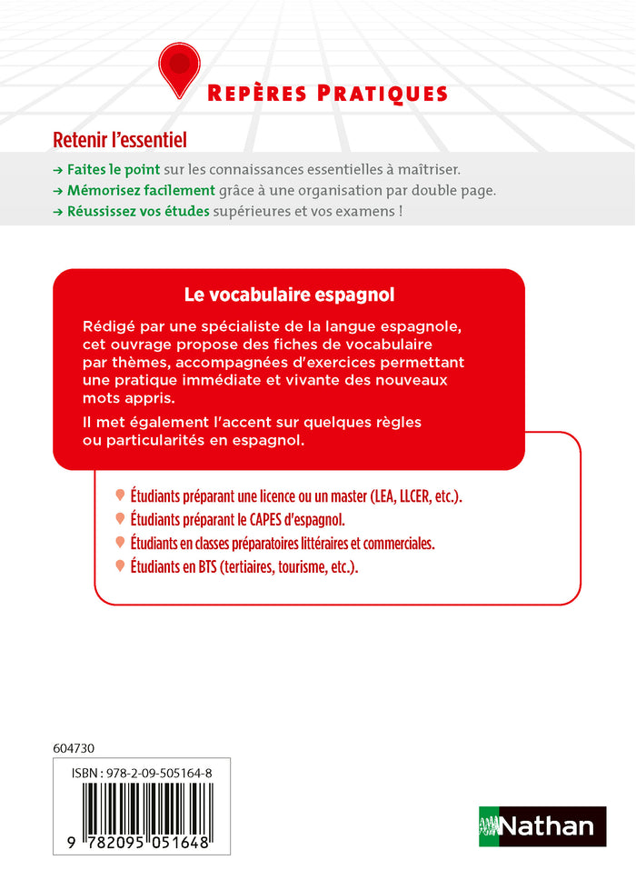 Le Vocabulaire espagnol