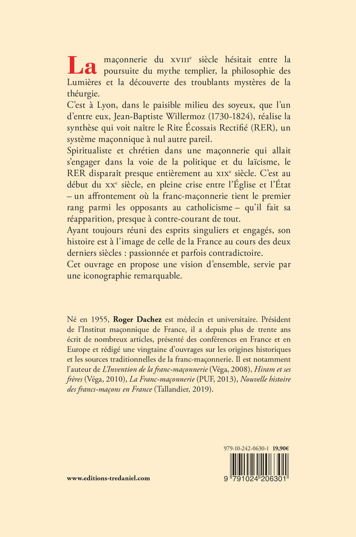 Histoire illustrée du Rite écossais rectifié