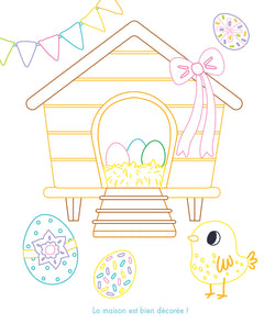 Mes tableaux à colorier strass - Pâques