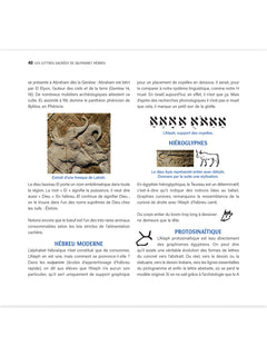 Les lettres sacrées de l'alphabet hébreu