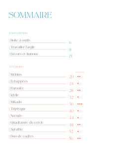 26 créations à réaliser en argile naturelle autodurcissante