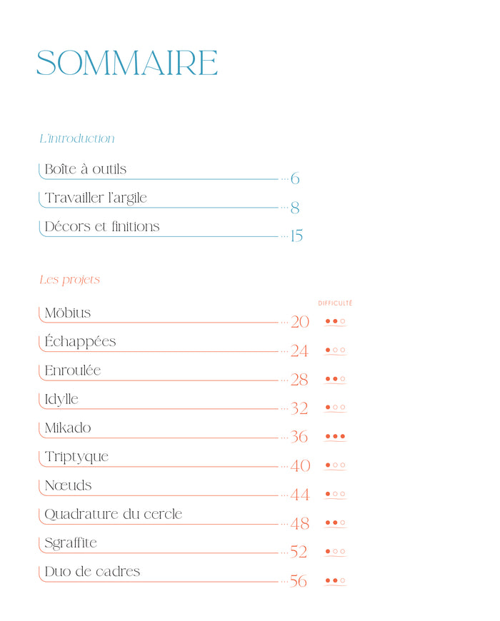 26 créations à réaliser en argile naturelle autodurcissante