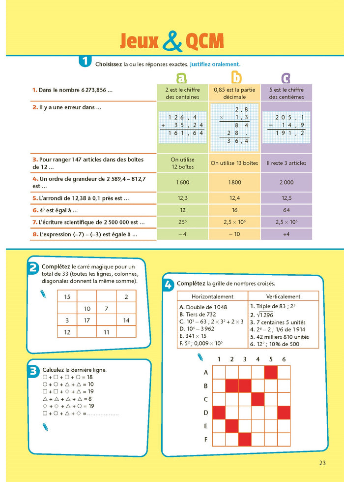 Mon cahier pour assurer en maths