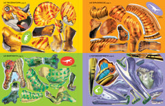 Construis tes dinosaures avec des autocollants - Volume combiné