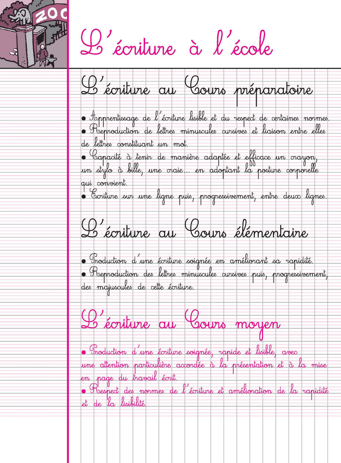 Cahier d'écriture CM1 CM2