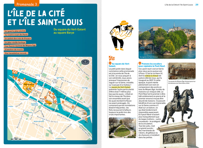 Paris promenades amusantes et insolites en famille - 8 circuits pour découvrir les quartiers historiques