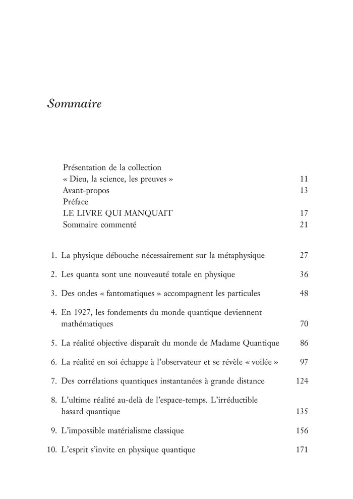 L'empreinte de Dieu dans le monde quantique